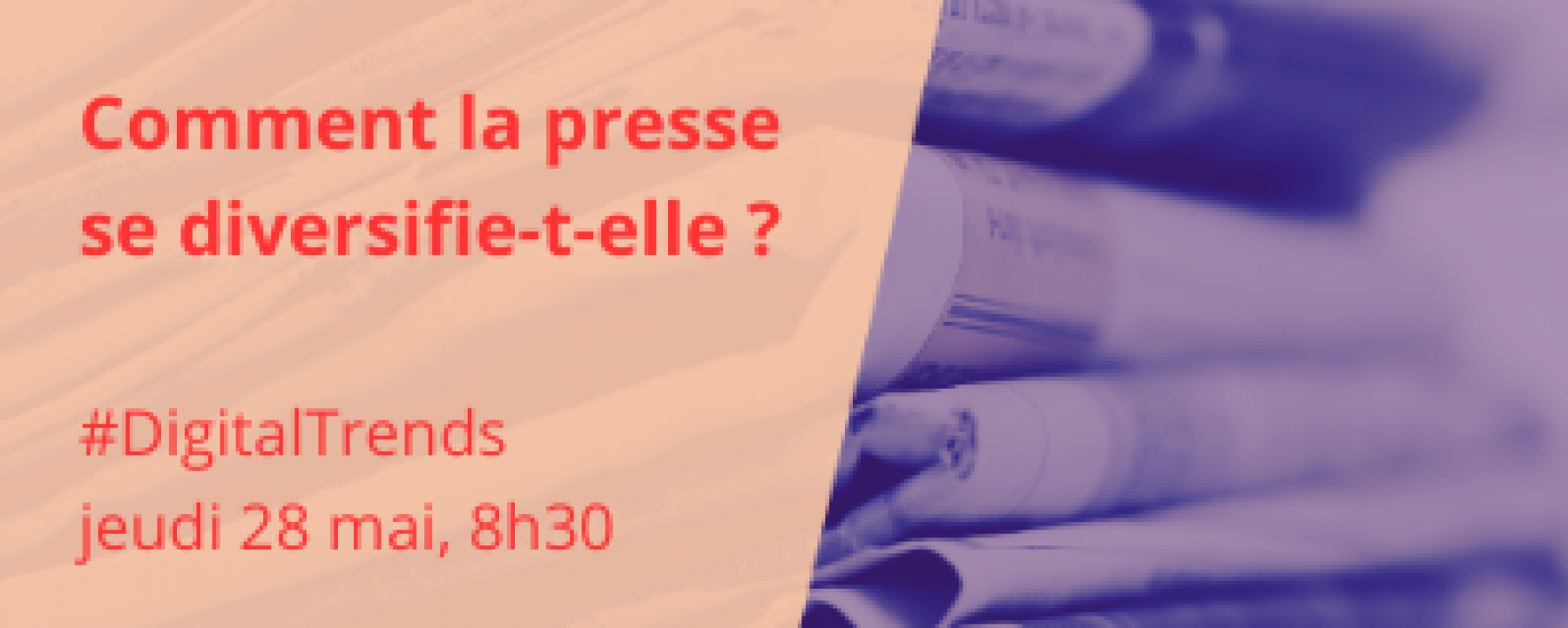 Webinar Comment la presse se diversifie-t-elle ?, organisé par la Villa Numéris, le 28 mai 2020