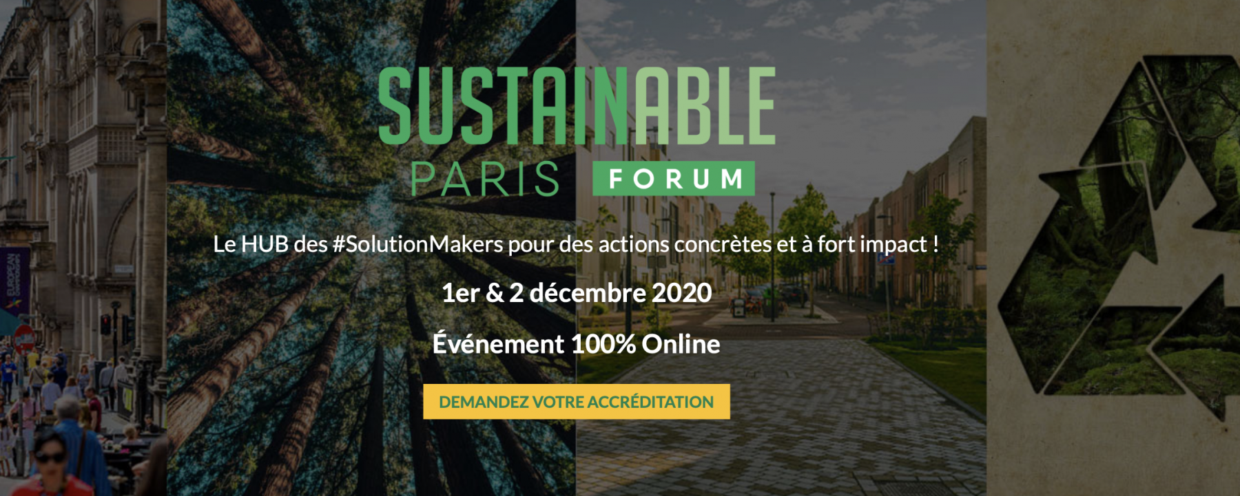 Sustainable Paris Forum, organisé par Hub Institute les 1er et 2 décembre 2020 